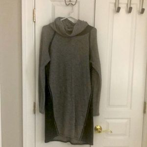 Kuhl brand knit tunic, cowl neck, size L. 2 tone gray. Lightly worn.
